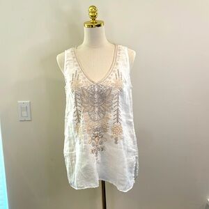 Johnny Was embroidered tank